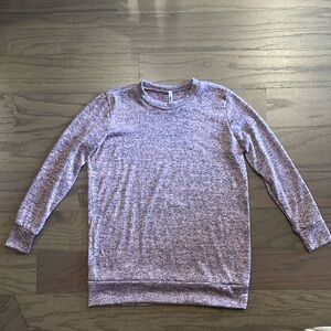 Pinkblush Azules Purple Heathered Maternity Sweater - Size S